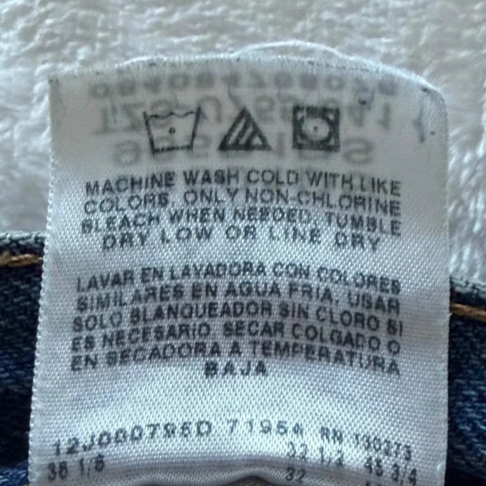 Wrangler 34x32‎ Regular Fit Blue Jeans Men's Straight Leg Y2K Denim Made Mexico